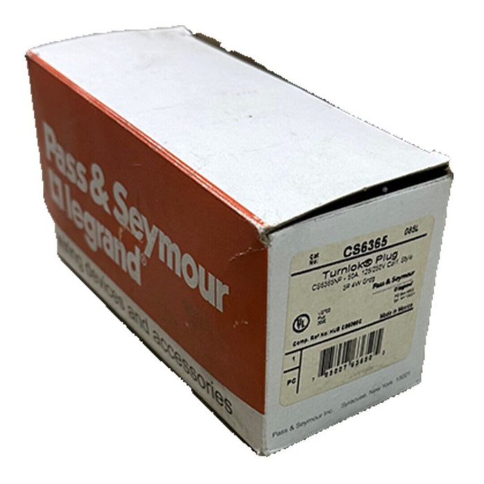 NEW PASS & SEYMOUR CS6365 TURNLOK PLUG CS6365NP 50A 125/250V 3P 4W