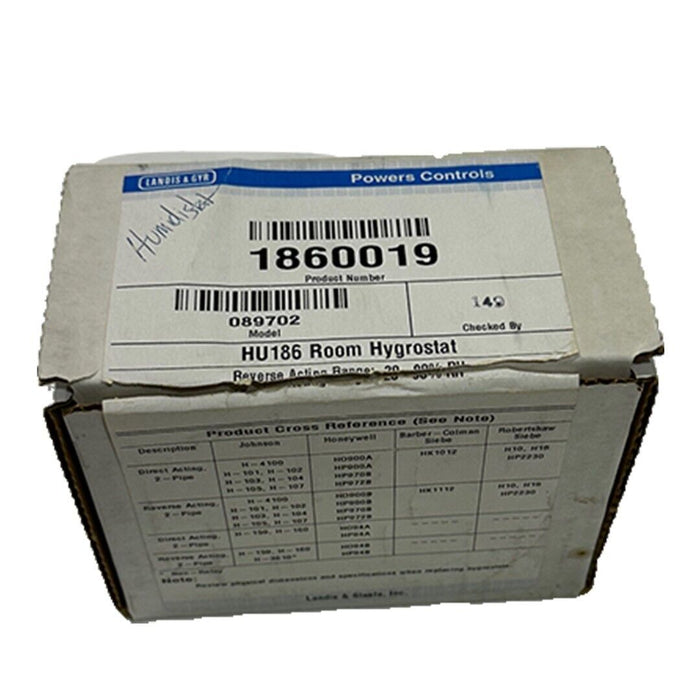 NEW LANDIS & GYR POWER CONTROLS 1860019 HU186 ROOM HYGROSTAT 089702