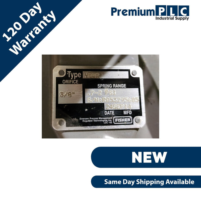 NEW FISHER EMERSON Y692 NPS 1-1/2", ORFICE 3/8" GAS BLANKETING REGULATOR .7-2PSI