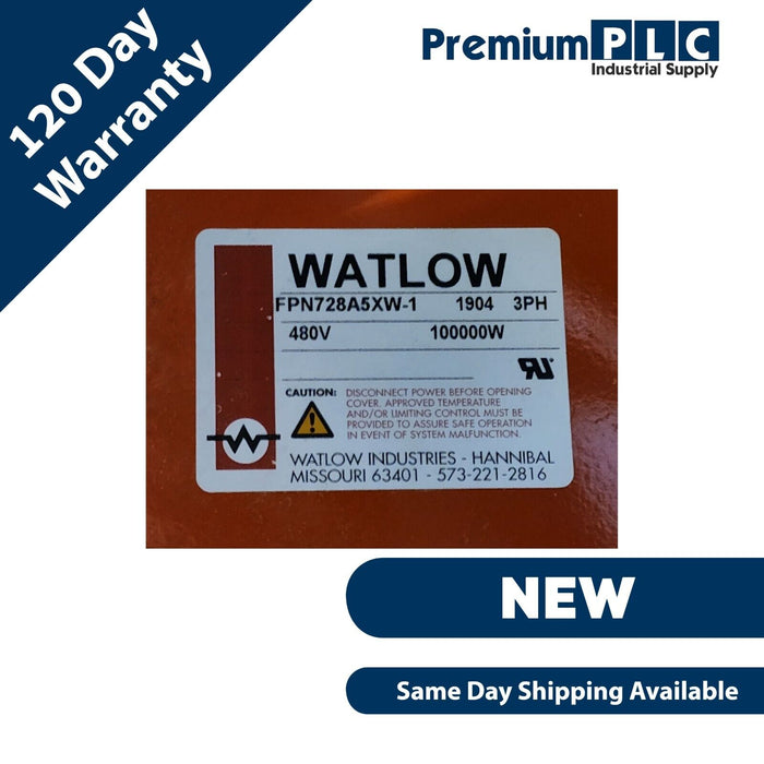 NEW WATLOW FPN728A5XW-1 WATROD ANSI FLANGE IMMERSION HEATER 3PH 480V 100000W