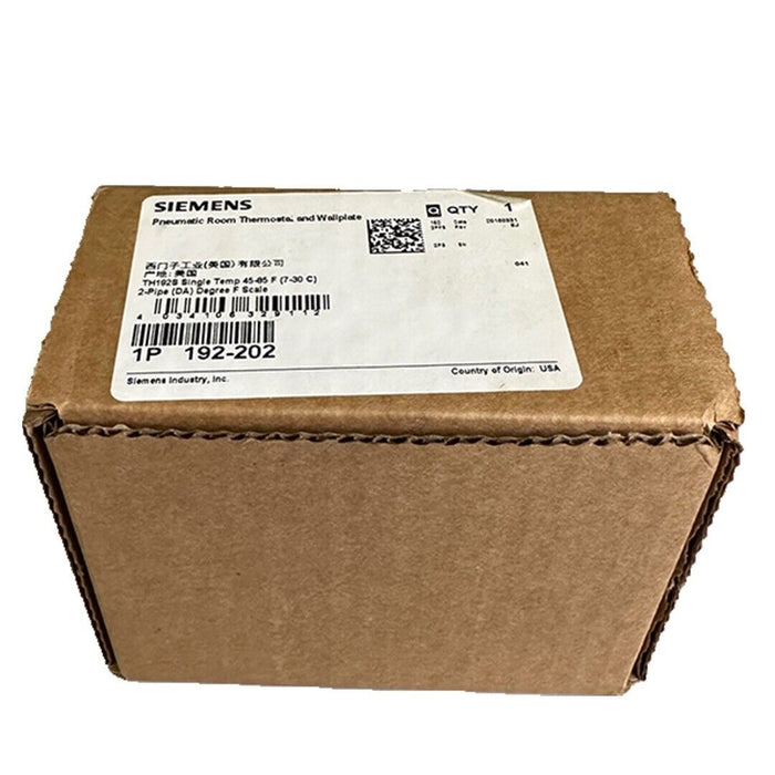 NEW SIEMENS 192-202 / 192202 PNEUMATIC ROOM THERMOSTAT AND WALLPLATE