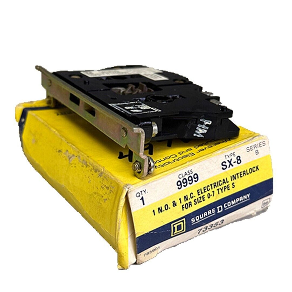 NEW SQUARE D 9999-SX-8 / 9999SX8 SERIES B ELECTRICAL INTERLOCK FOR SIZES 0-7