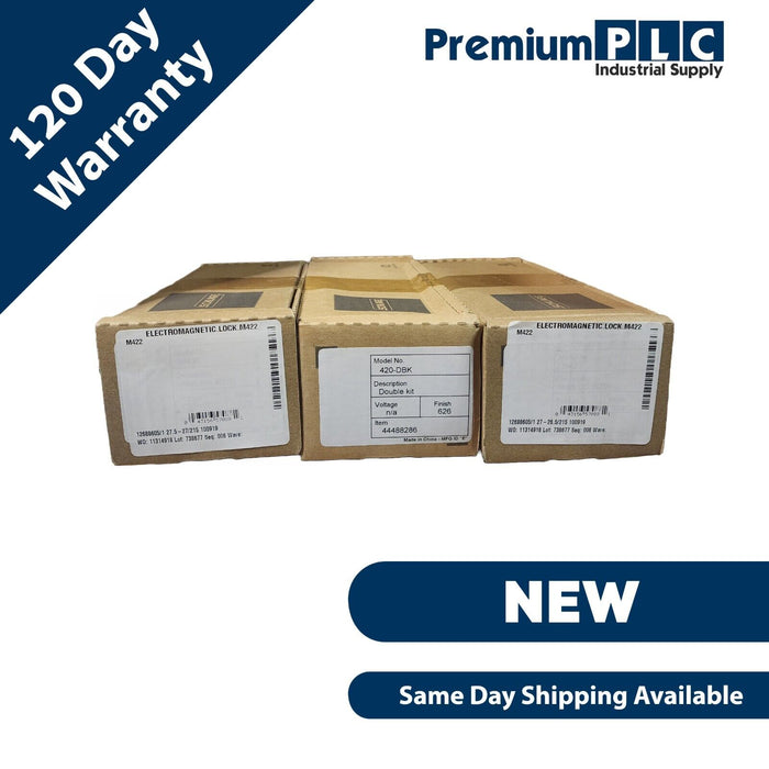 NEW SCHLAGE MAGLOCK M422 DOUBLE ELECTROMAGNETIC LOCK KIT, 500LBS, M420 SERIES