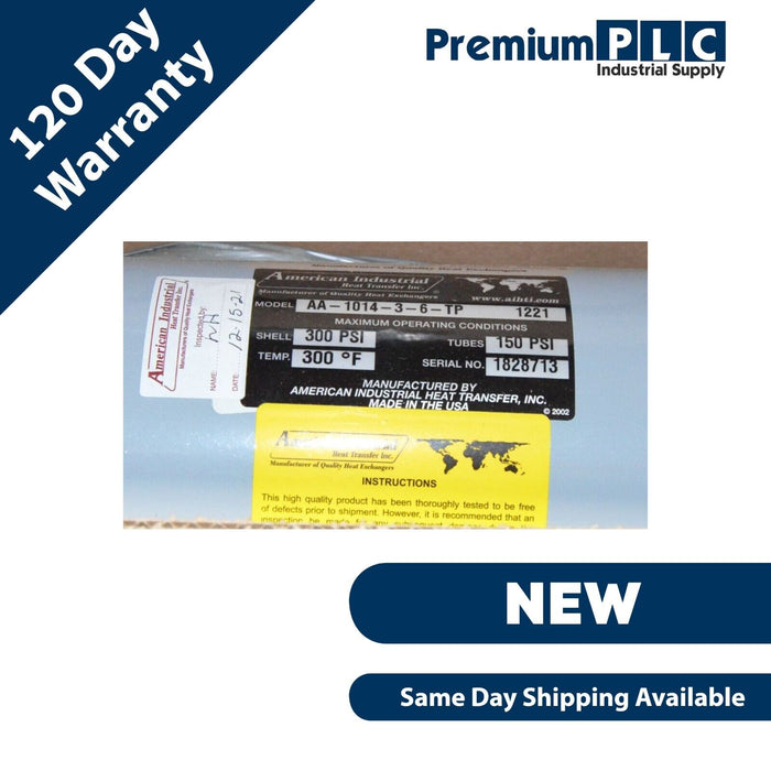 NEW AMERICAN INDUSTRIAL AA101436TP / AA-1014-3-6-TP AA SERIES HEAT EXCHANGER