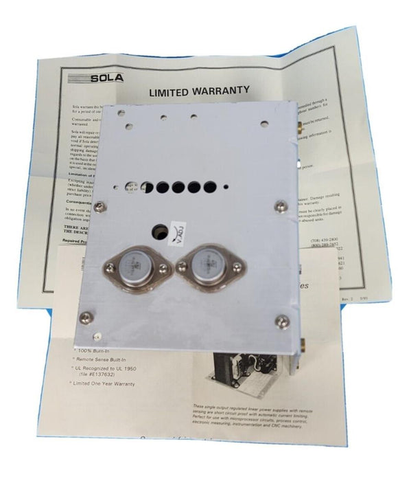 NEW SOLA 83-12-250-03 POWER SUPPLY 12VDC/5A