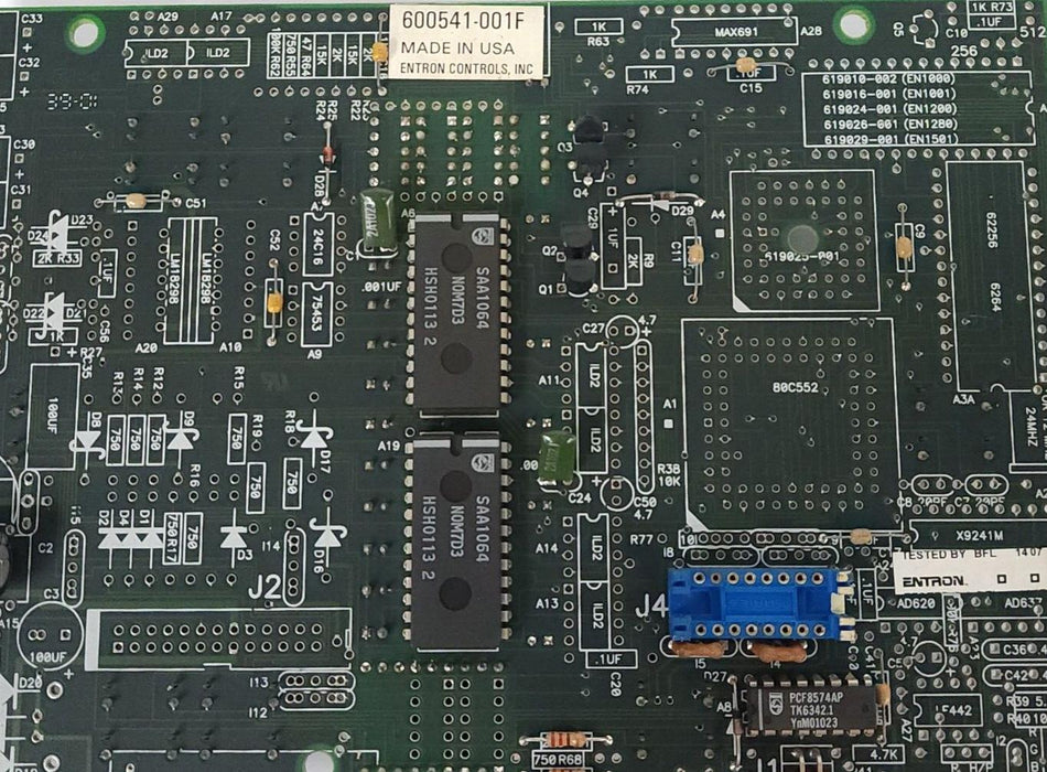 ENTRON CONTROLS 600541-001F WELDER CONTROL DISPLAY BOARD 600541001F, 410320-001G