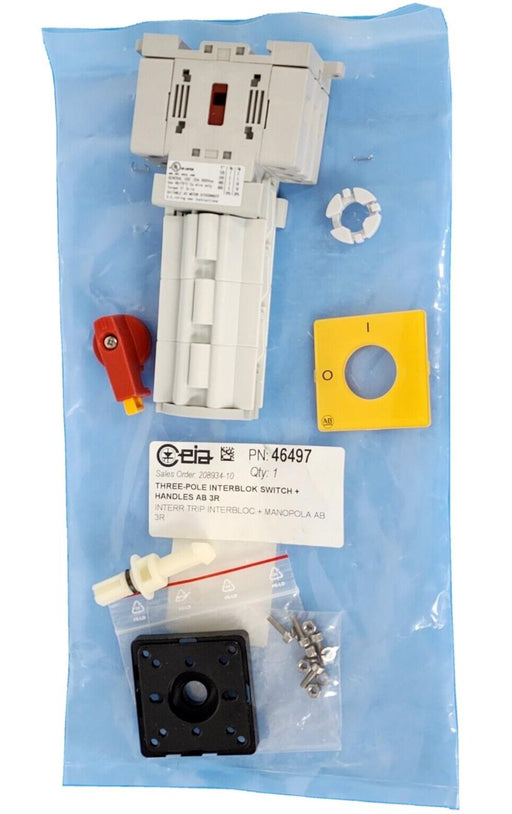 NEW ALLEN BRADLEY 194E-A25-1753 SER. B INTERLOK SWITCH & HANDLE