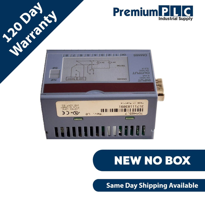 NEW B&R 7DM465.7 REV. L0 2003 DIGITAL MIXED MODULE 16-IN 24VDC W/(2) TB718