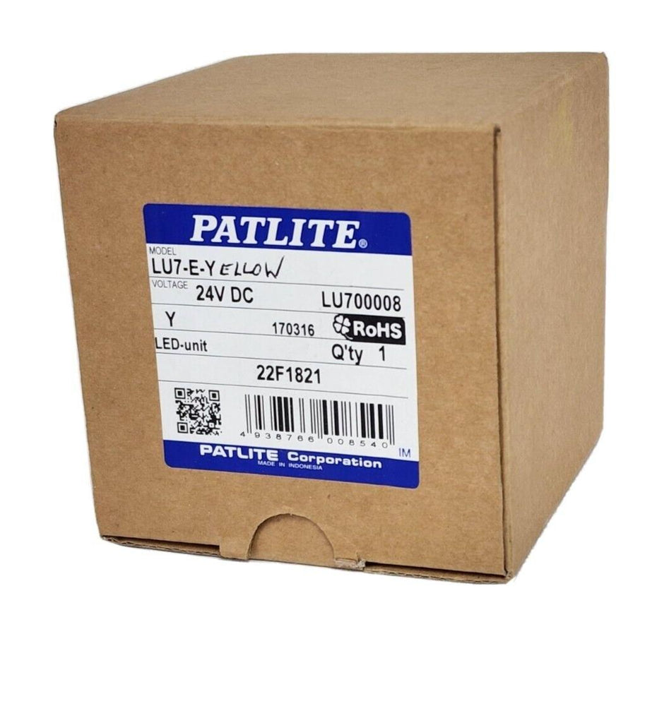 NIB PATLITE LU7-E-YELLOW STACK LIGHT LU7-E LED UNIT 24VDC
