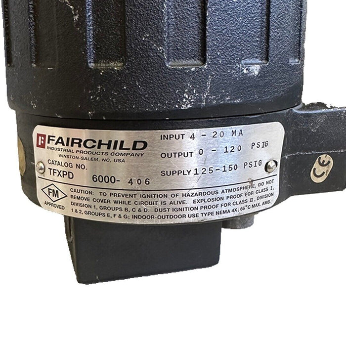 FAIRCHILD TFXPD6000-406 / TFXPD6000406 EXPLOSION PROOF TRANSDUCER 4-20MA