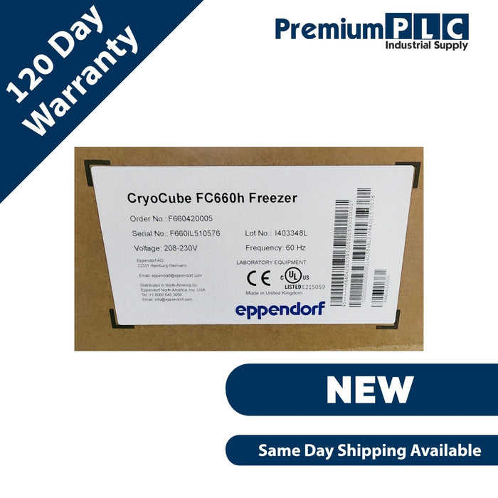 NEW EPPENDORF CRYOCUBE FC660h / F660420005 -50 °C to -86 °C ULT CHEST FREEZER