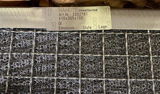 NEW HANDTE CHIRON H5.805.068.00.00 STAGE 1 FILTER INSERT 2002781 610x305x100