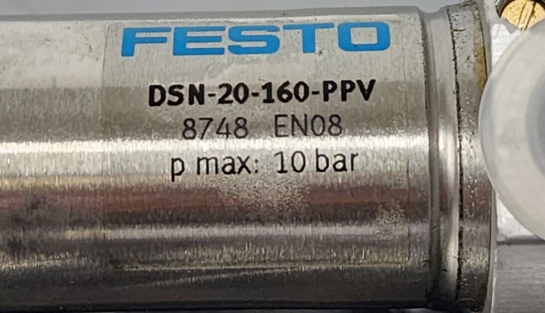 NEW FESTO DSN-20-160-PPV CYLINDER 8748 EN08 PMAX: 10BAR