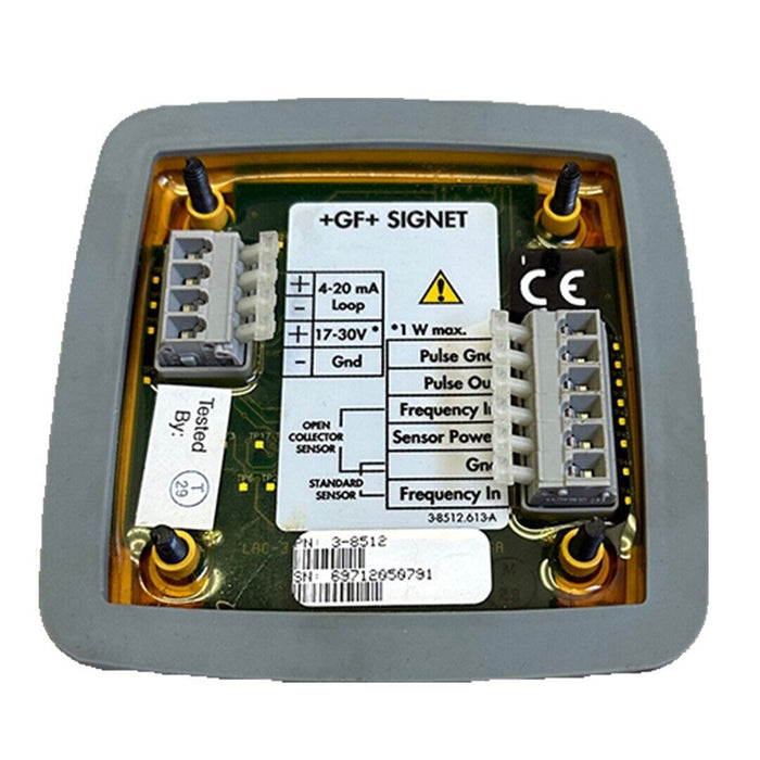 GF SIGNET 3-8512 / 38512 8512 FLOW TRANSMITTER 3-BUTTON INTERFACE 3-8512.613-A