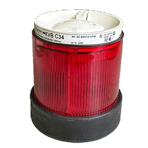 2 NEW SCHNEIDER ELECTRIC XVB-C34 / XVBC34 RED STEADY UNIT STACK LIGHT 12-230V