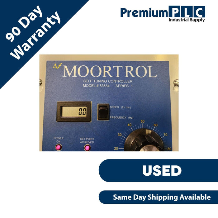 USED MOORFEED CORP 83534 SERIES 1 MOORTROL SELF TUNING FEEDER CONTROLLER