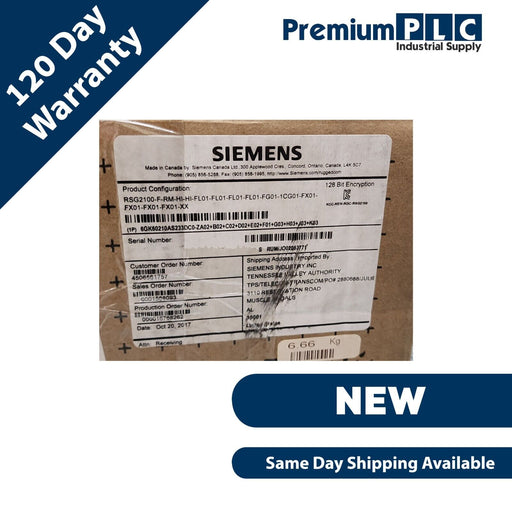 SIEMENS RSG2100 RUGGEDCOM FULLY MANAGED ETHERNET SWITCH 6GK6021-0AS23-3DC0-ZA02