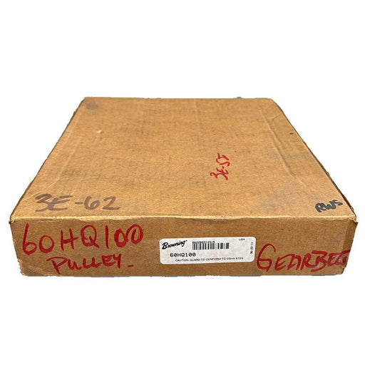 NEW BROWNING 60HQ100 STEEL BRUSHED GEAR BELT TIMING PULLY 9.495'' DIA 1'' WIDTH