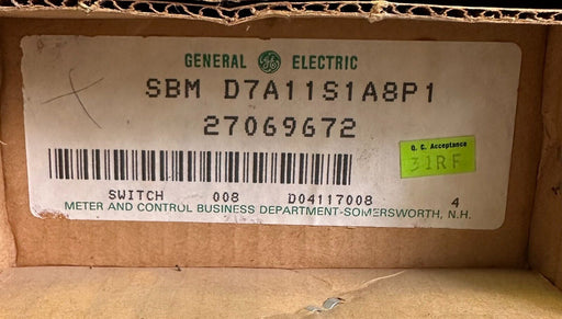 NEW GENERAL ELECTRIC SBM-D7A11S1A8P1 / SBMD7A11S1A8P1 ROTARY SWITCH 27069672 SBM