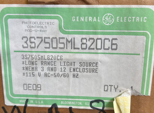 NEW GENERAL ELECTRIC 3S7505ML820C6 LONG RANGE LIGHT SOURCE 115Vac 50/60Hz