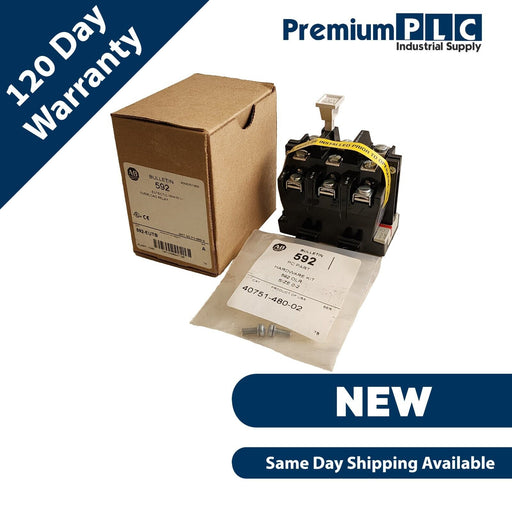 NEW ALLEN BRADLEY 592-EUTB SER. A NEMA SZ 0-1 OVERLOAD RELAY 40A 3-P 592EUTB