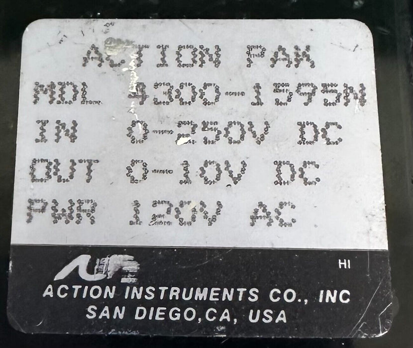 ACTION INSTRUMENTS 4300-1595N / 43001595N ACTION PAK RELAY 0-250VDC 120Vac