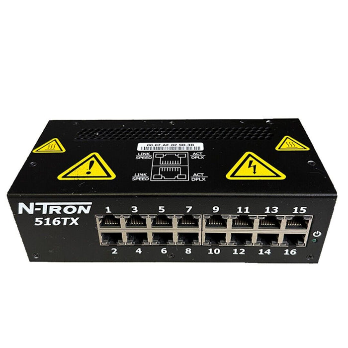 N-TRON 516TX-A / 516TXA INDUSTRIAL ETHERNET SWITCH 16-PORT 10/30VDC 1.0A 516TX