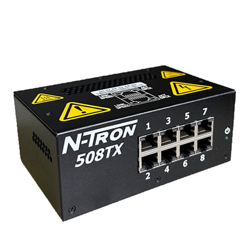 N-TRON 508TX-A / 508TXA INDUSTRIAL ETHERNET SWITCH 8-PORT 10-30V 1.0A 508TX