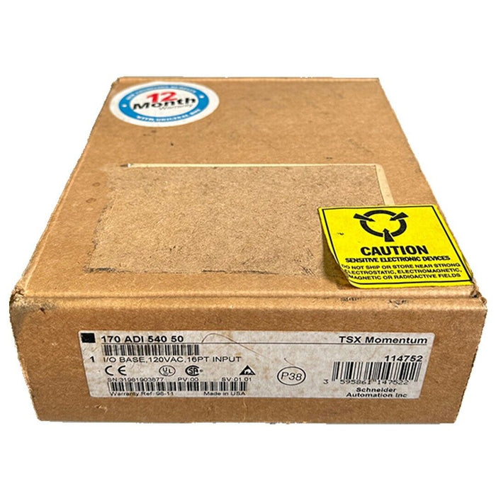 NEW SCHNEIDER MODICON 170-ADI-540-50 / 170ADI54050 TSX Momentum I/O BASE 16-PT