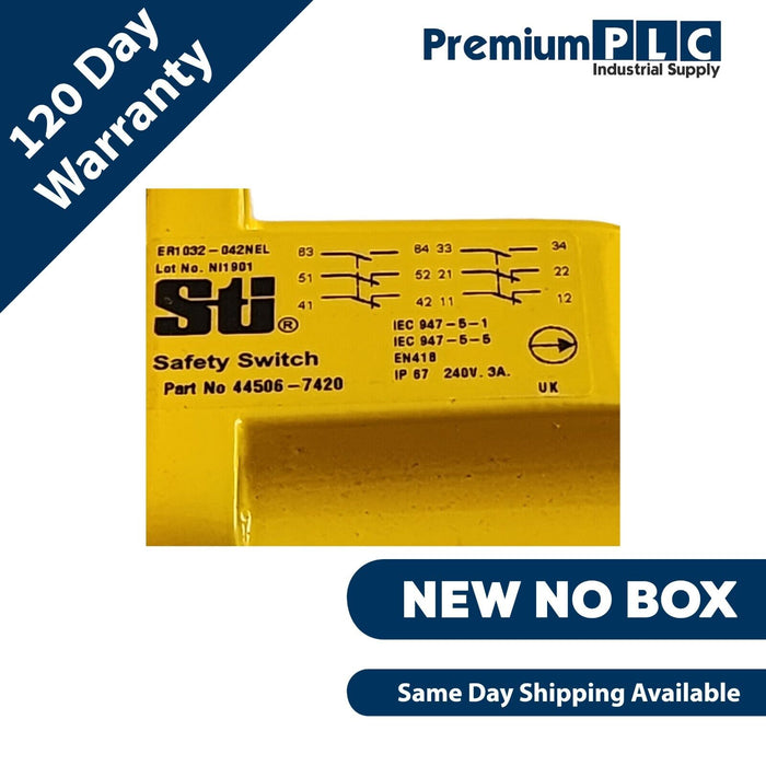 NEW STI / OMRON ER1032-042NEL ROPE PULL EMERGENCY STOP SWITCH P/N 44506-7420