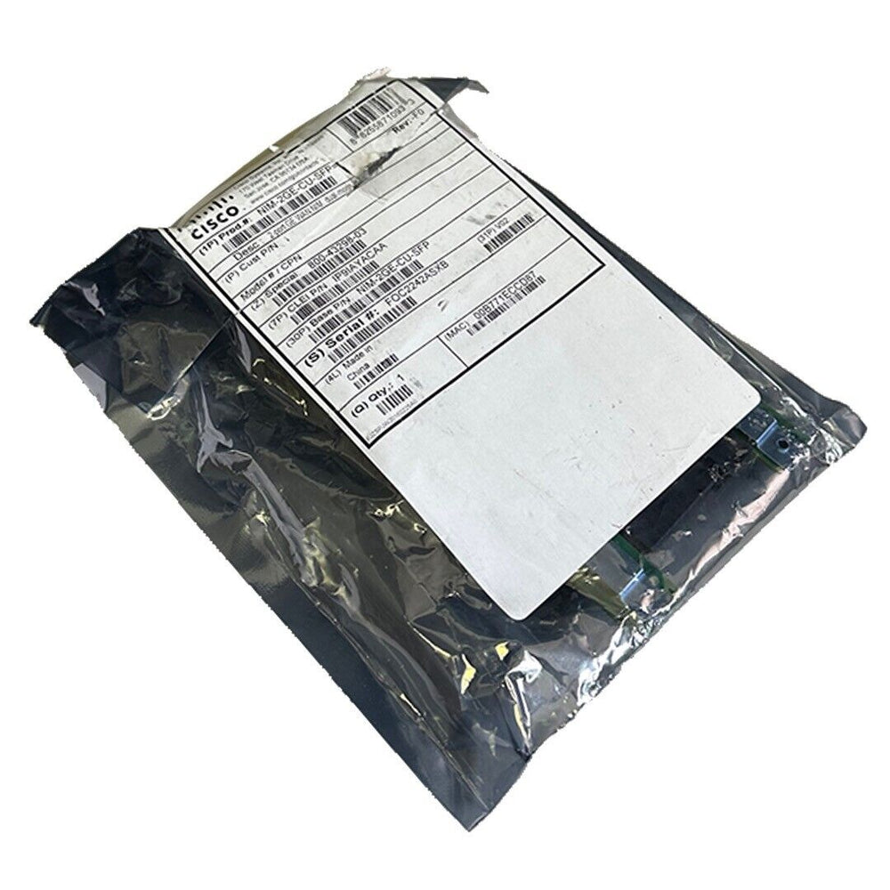 NEW SEALED CISCO NIM-2GE-CU-SFP= / NIM2GECUSFP 2-PORT GE WAN NIM DUAL MODE