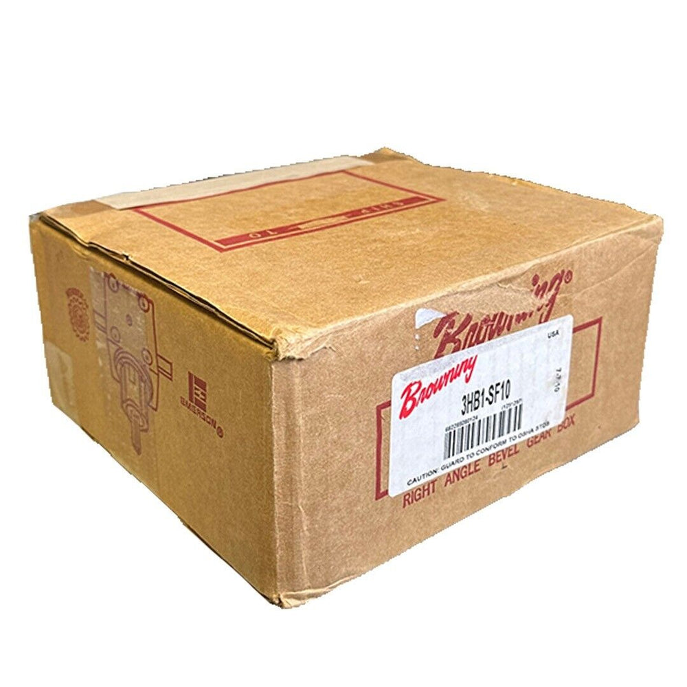 NEW BROWNING 3HB1-SF10 / 3HB1SF10 RIGHT-ANGLE BEVEL GEAR BOX 1:1 RATIO 1251297