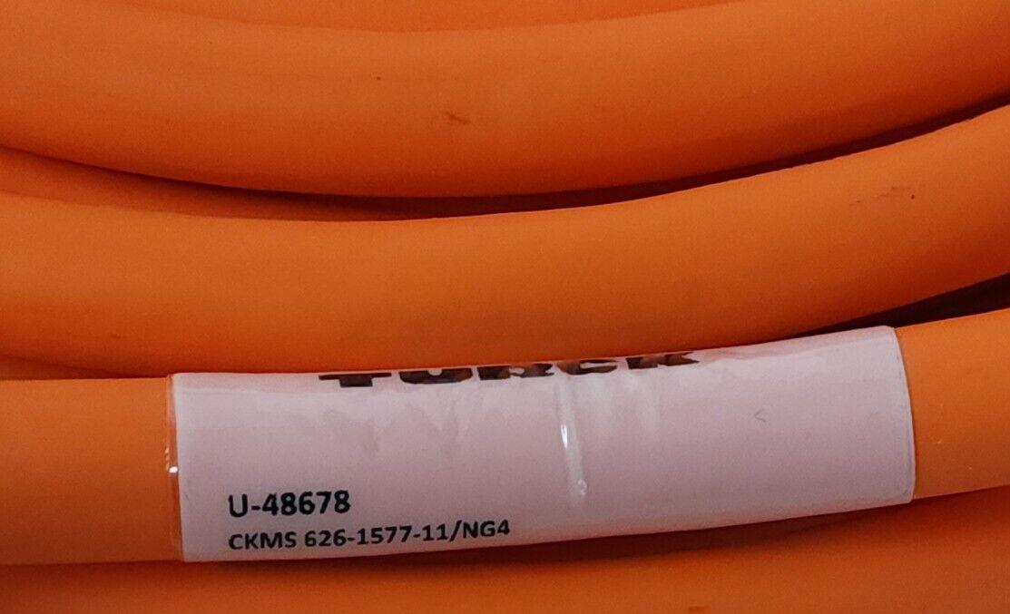 NEW TURCK CKM5 6261577-11/NG4 POWER CORDSET U-48678