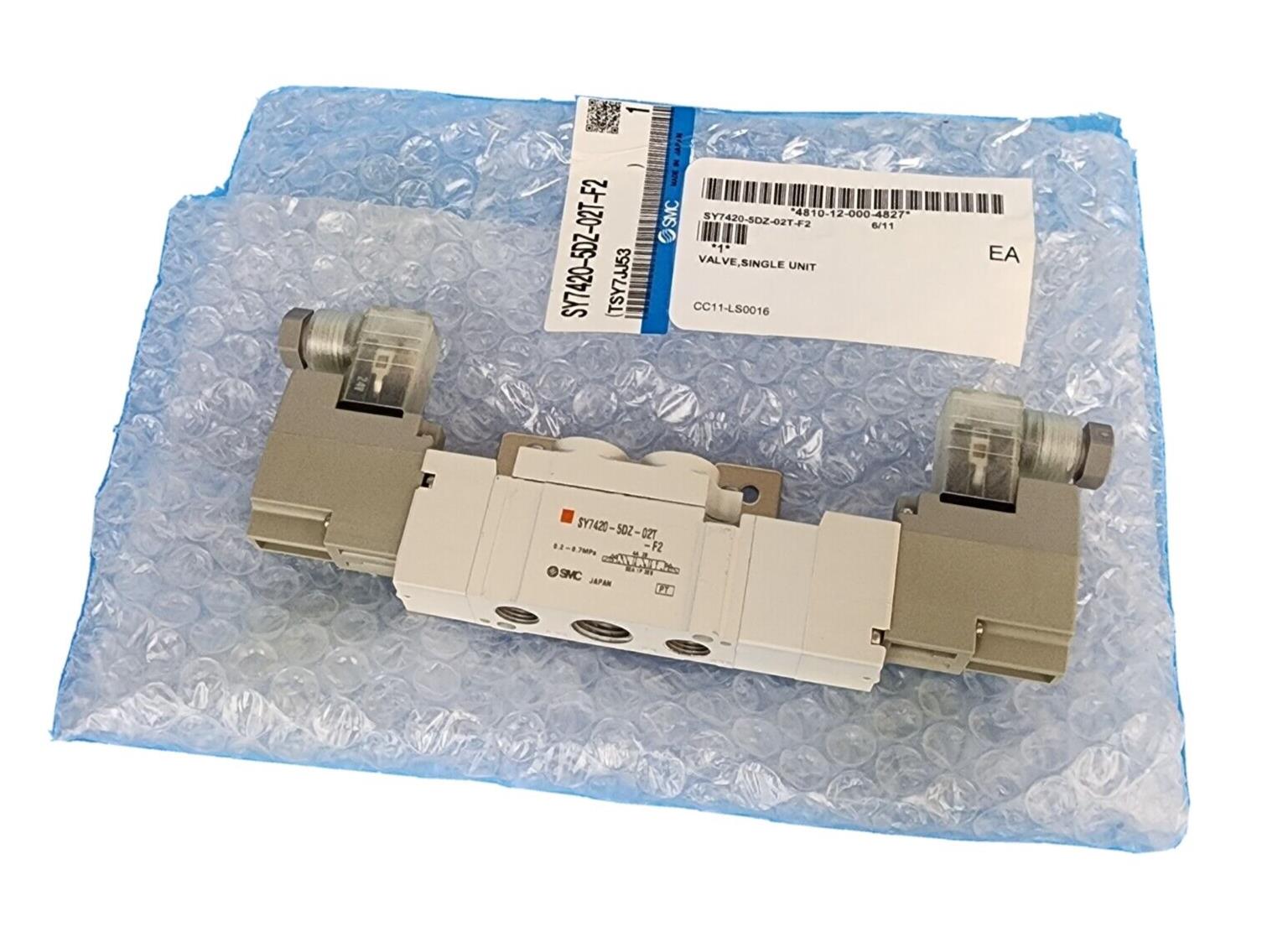 NEW SMC SY7420-5DZ-02T-F2 SOLENOID VALVE 5 PORT