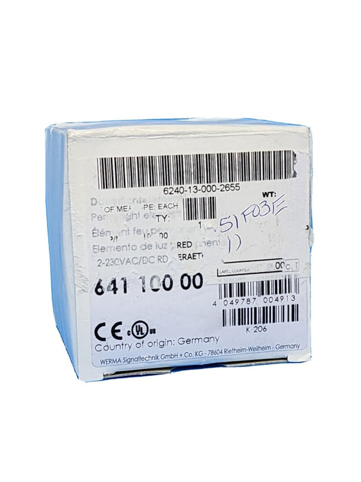 NIB WERMA 641.100.00 LIGHT ELEMENT, RED 64110000
