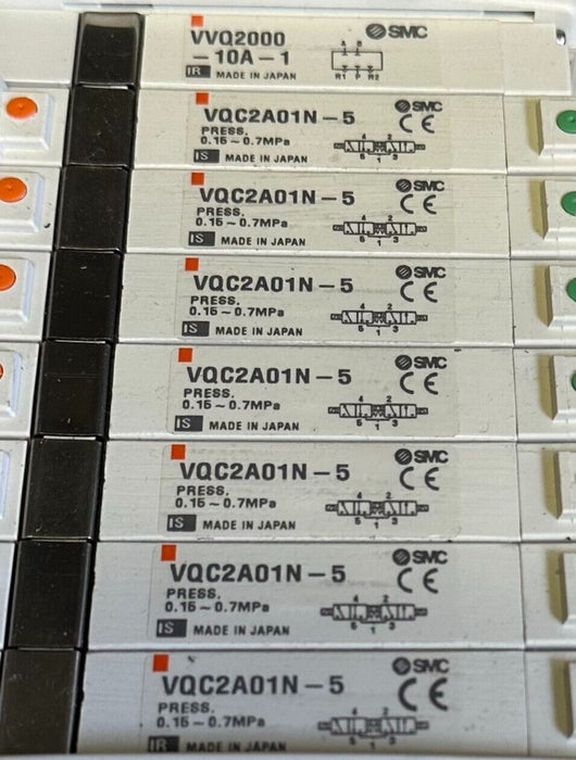 SMC EX250-SDN1 / EX250SDN1 EX250 SI DeviceNet INTERFACE W/ VQC2A01N-5 SOLENOIDS