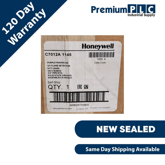 NEW F/S HONEYWELL C7012A 1145 / C7012A1145 PURPLE PEEPER A UV FLAME DETECTOR