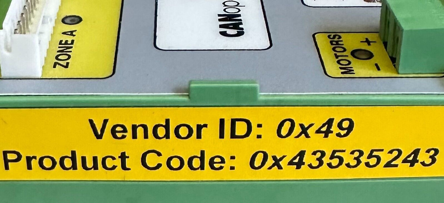 INSIGHT AUTOMATION 0X43535243 CONVEYTRAX CANopen ROLLER SPEED CONTROL 0X49