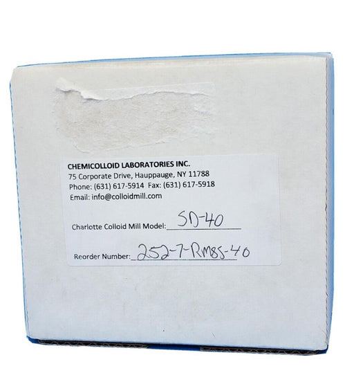NIB CHEMICOLLOID LABORATORIES INC. 252-7-RM85-40 MECHANICAL SHAFT SEAL SD-40