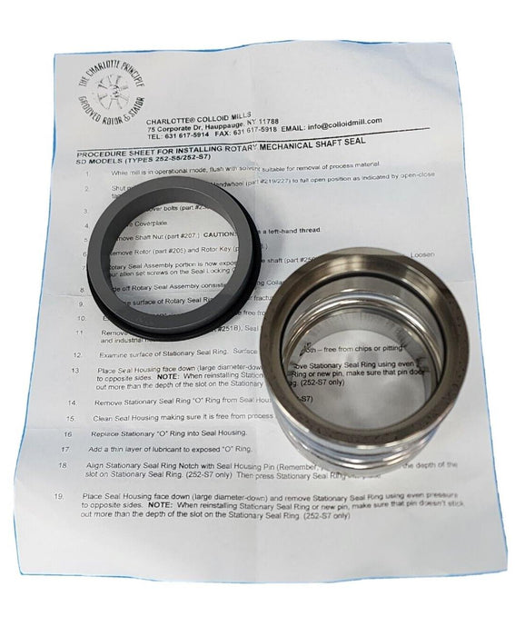 NIB CHEMICOLLOID LABORATORIES INC. 252-7-RM85-40 MECHANICAL SHAFT SEAL SD-40