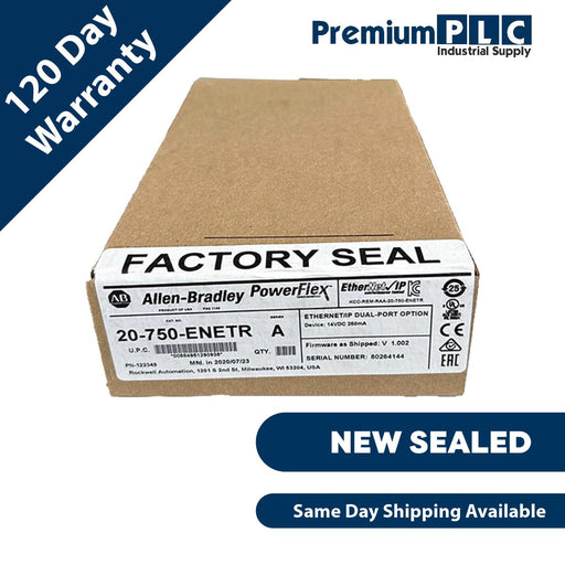 NEW SEALED ALLEN BRADLEY 20-750-ENETR /A PowerFlex Ethernet/IP DUAL-PORT OPTION