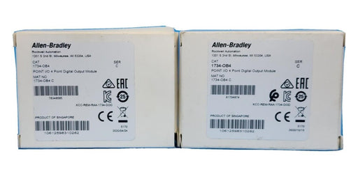 LOT OF 2 NIB ALLEN BRADLEY 1734-OB4 /C POINT I/O 4-POINT DIGITAL OUTPUT MODULES