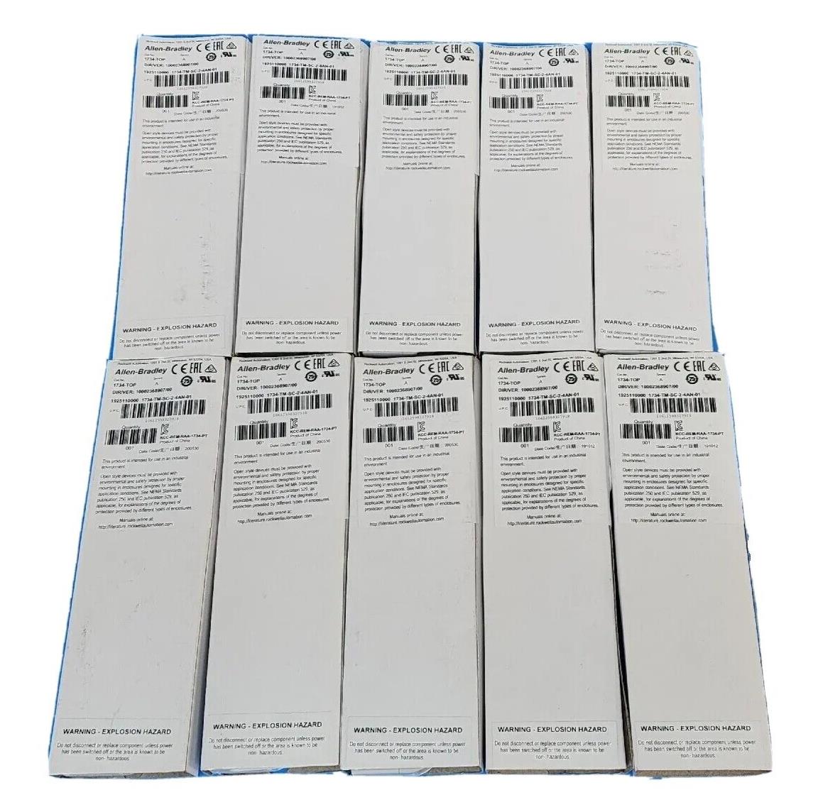 LOT OF 10 NIB ALLEN BRADLEY 1734-TOP SER. A TERMINAL BASE ASSEMBLIES