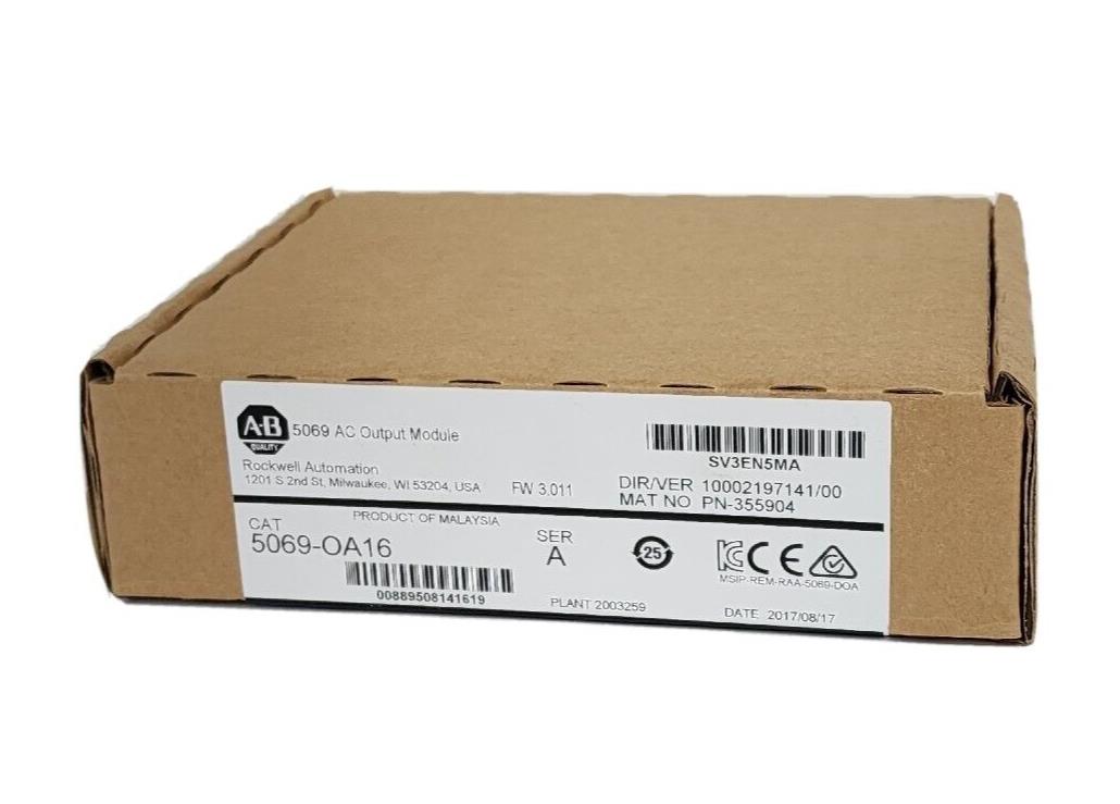 FACTORY SEALED ALLEN BRADLEY 5069-OA16 SER. A 5069 AC OUTPUT MODULE FW 3.011