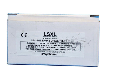 NIB PROTECTION TECHNOLOGY POLYPHASER LSXL IN-LINE EMP SURGE FILTER