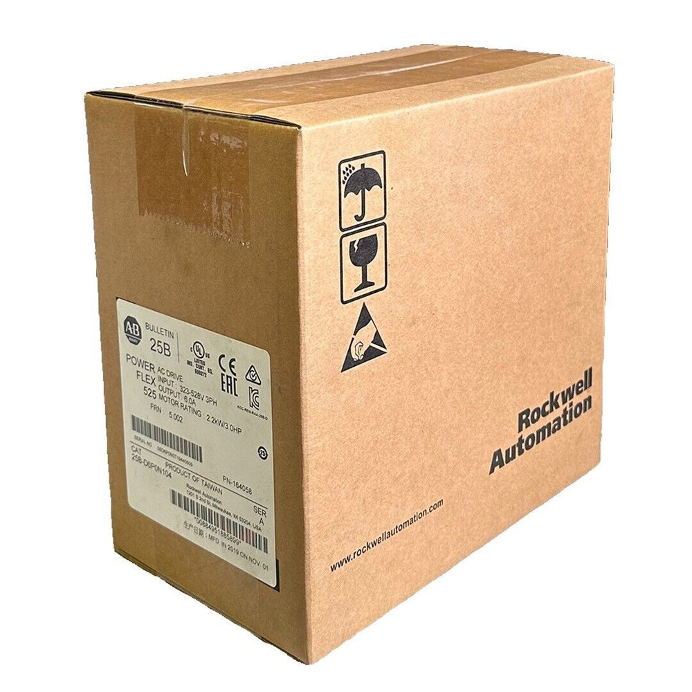 NEW SEALED ALLEN BRADLEY 25B-D6P0N104 /A PowerFlex 525 AC DRIVE 2.2kW/3.0HP 3PH