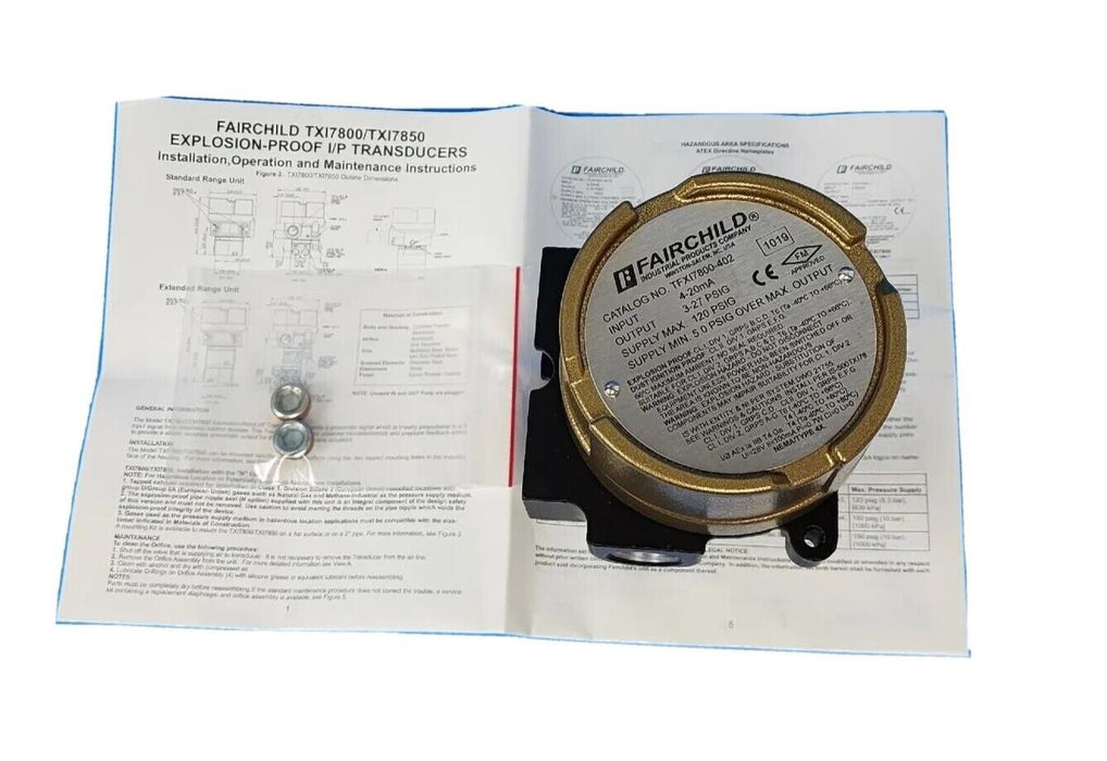 NIB FAIRCHILD TFXI7800-402 TRANSDUCER EXPLOSION PROOF TFXI7800402