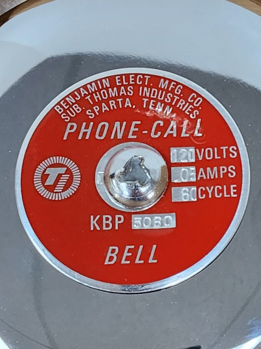 NIB THOMAS INDUSTRIES / BENJAMIN KBP-5060-120V PHONE CALL BELL KBP-5060