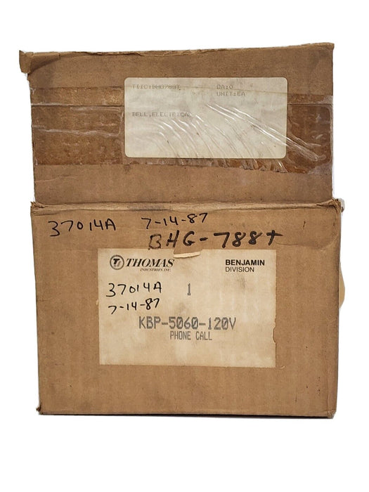 NIB THOMAS INDUSTRIES / BENJAMIN KBP-5060-120V PHONE CALL BELL KBP-5060
