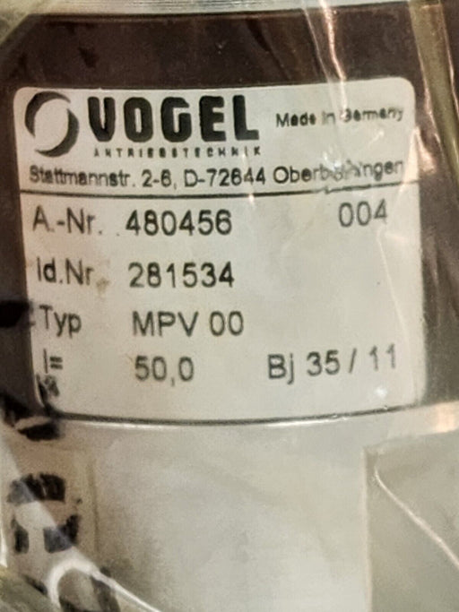 NEW VOGEL ID. NR. 281534 GEAR BOX A-NR. 480456 TYP: MPV 00
